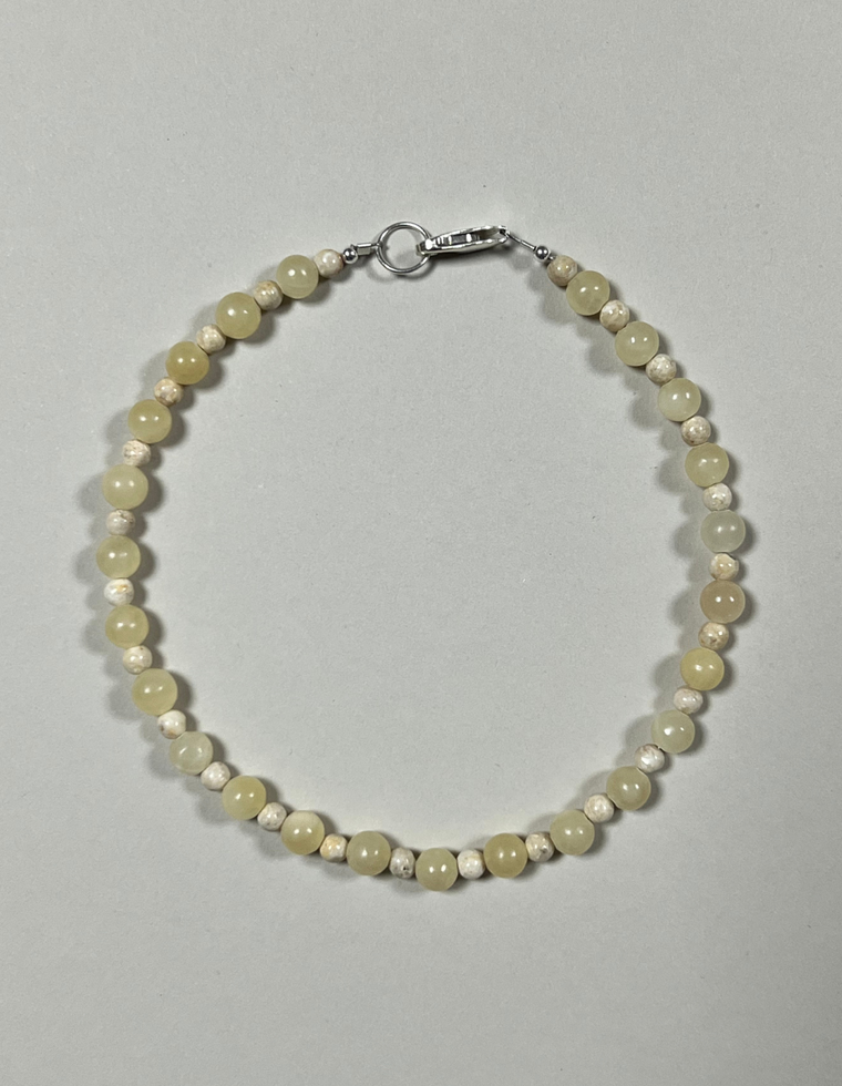 Valune II - Yellow Jade Anklet