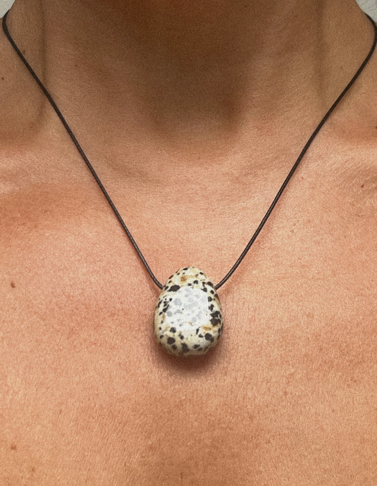 Brindle - Dalmatian Jasper Forma Pendant