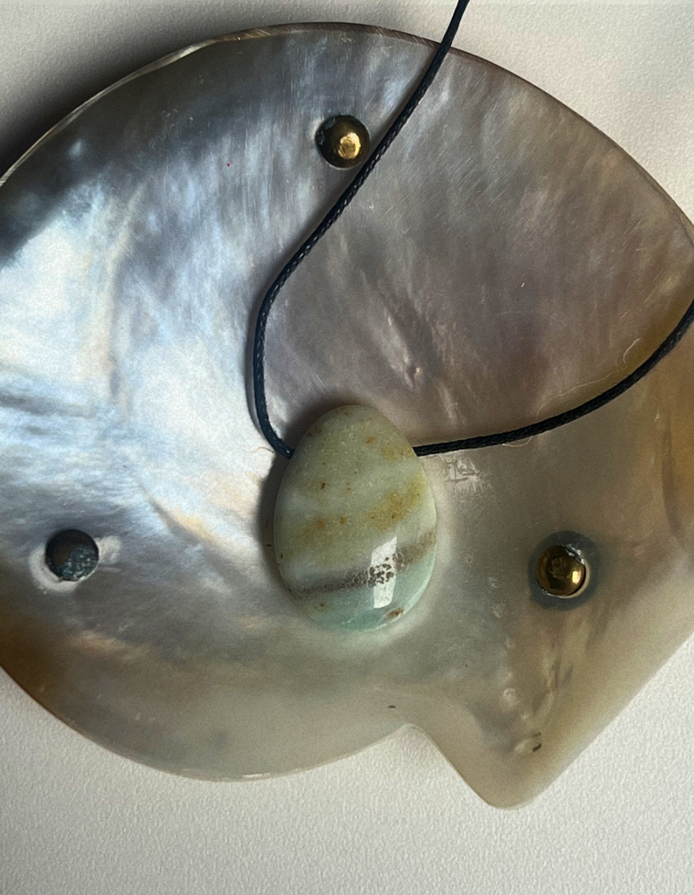 Amazonite Forma Pendant