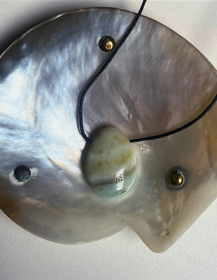 Amazonite Forma Pendant by Palm of Feronia, photo 2