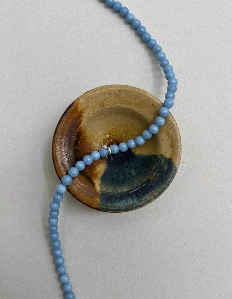 Still 10: angelite necklace, hand-strung by Palm of Feronia, photo 2