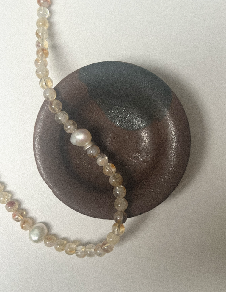 Selvyn II - Quartz & Pearl Necklace