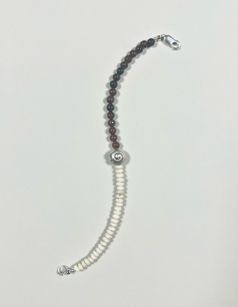 Elovira - Riverstone & Mahogany Obsidian Bracelet