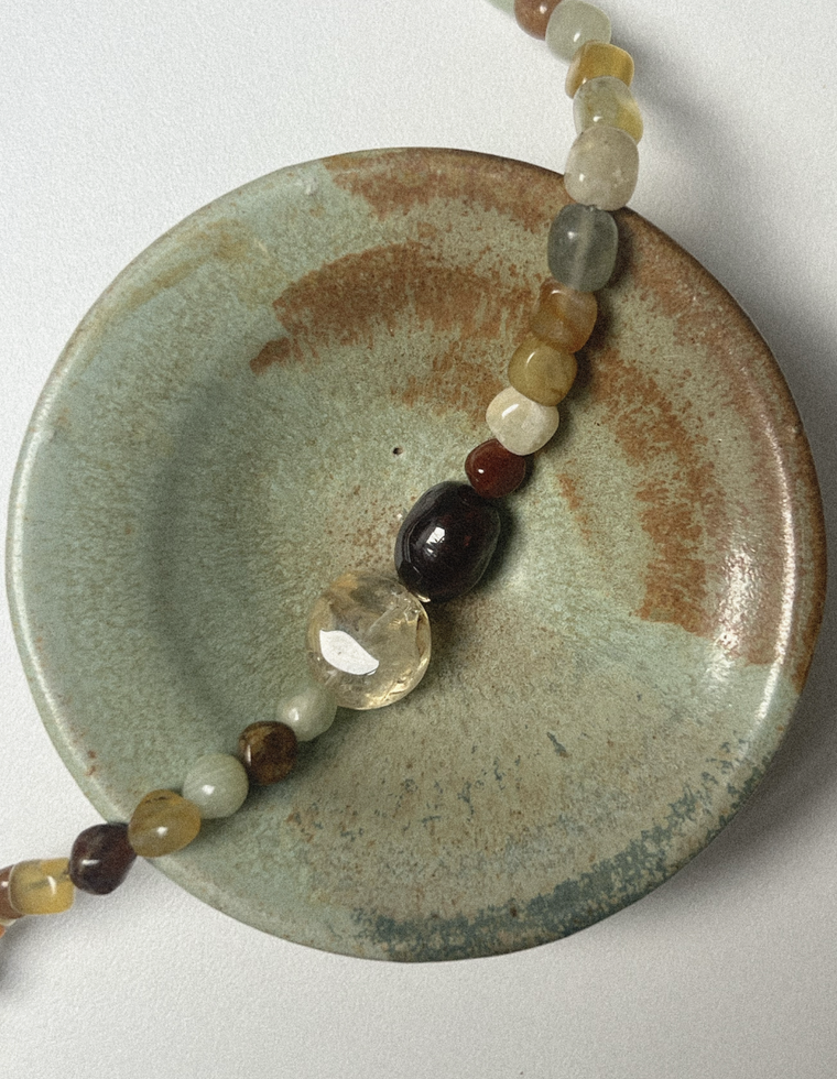 Auralithen - Jade & Citrine Necklace