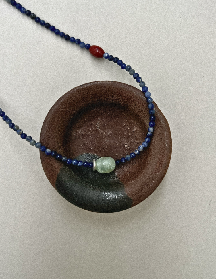 Aestra - Sodalite & Bowenite Necklace