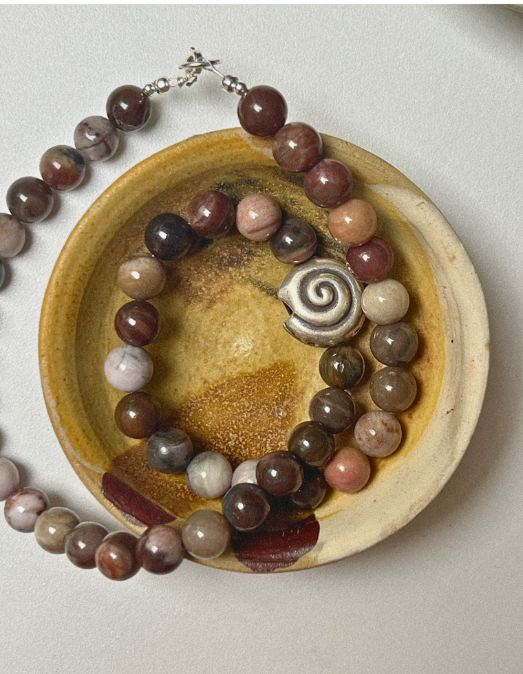 Oress - Petrified Wood Necklace