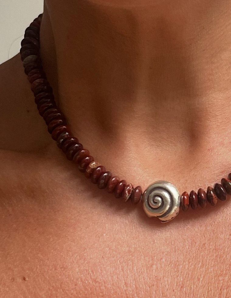Sorinelle - Brecciated Red Jasper Necklace