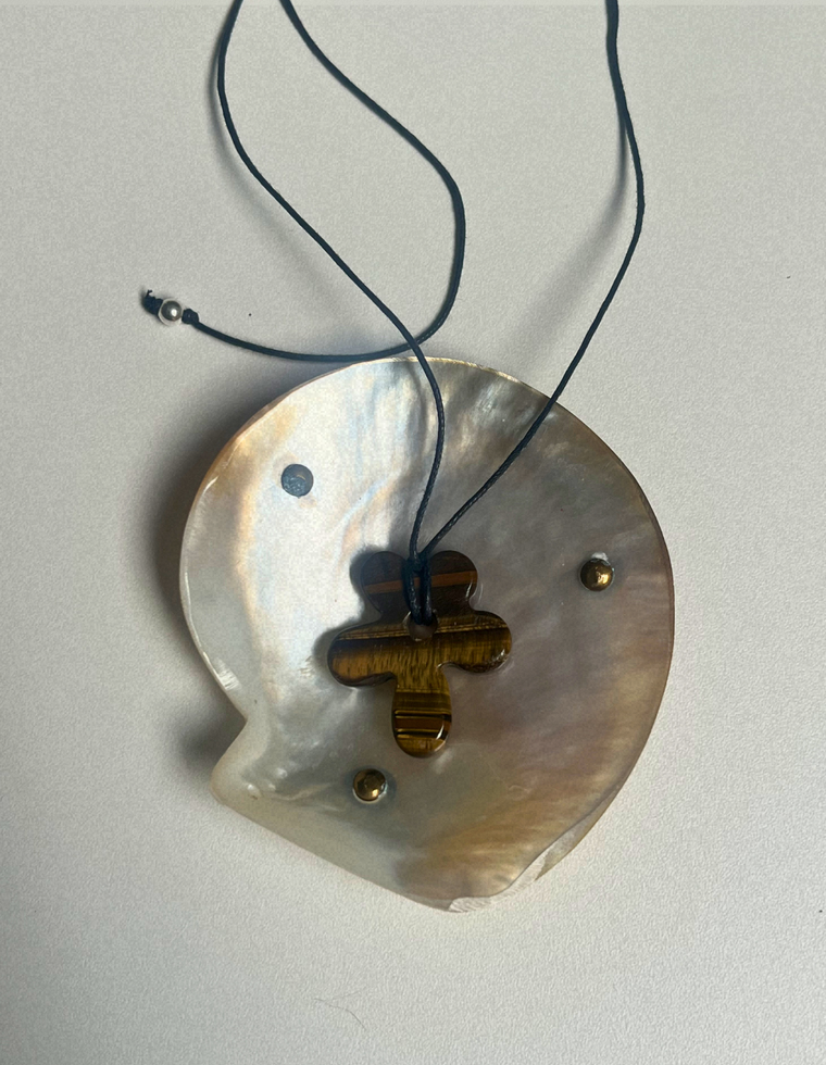 Tiger Eye Fleur Pendant