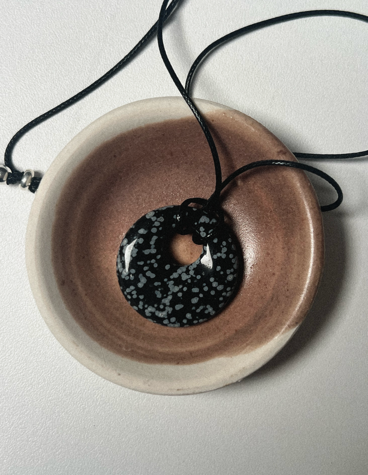 Velden - Snowflake Obsidian Circa Pendant