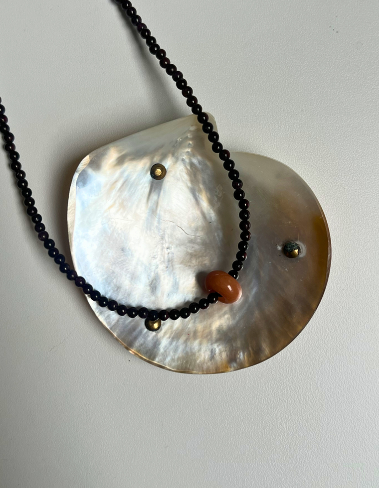 Roam 10 - Garnet Movement Necklace