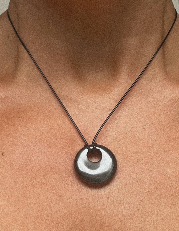 Thane - Hematite Circa Pendant