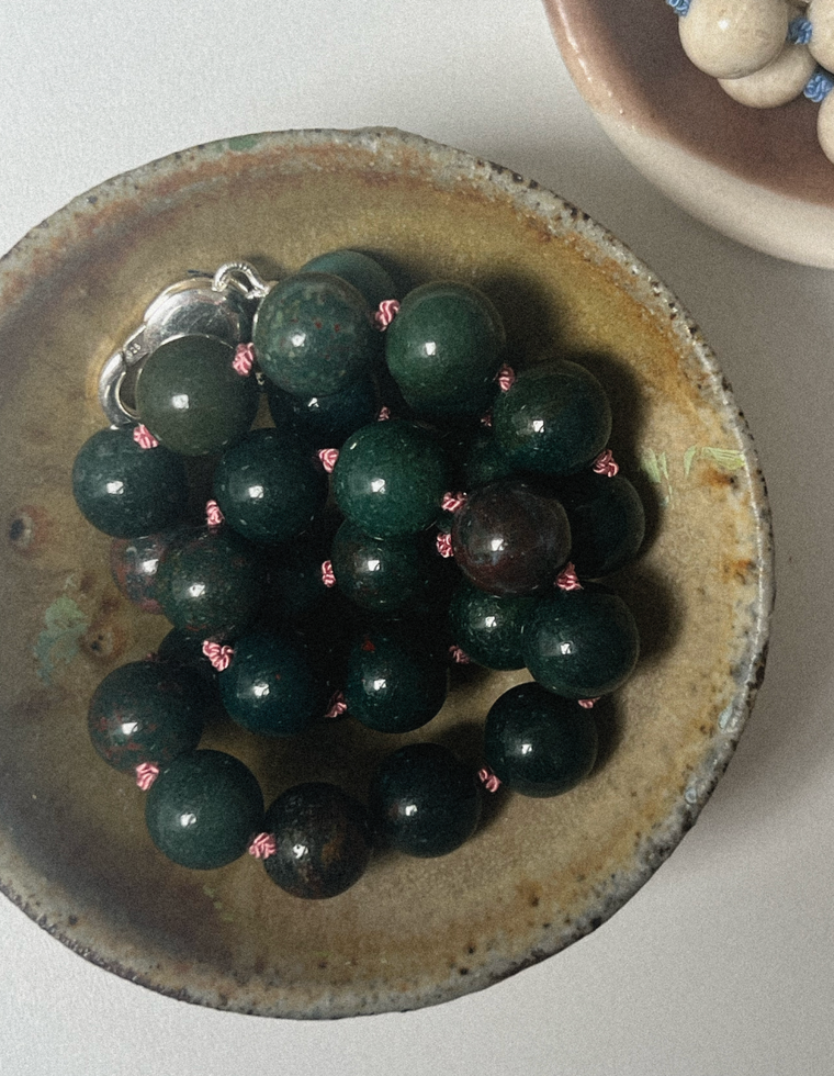 Aurette - Bloodstone Heirloom Necklace