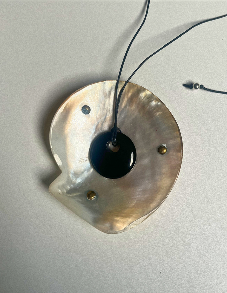 Obsidian Circa Pendant