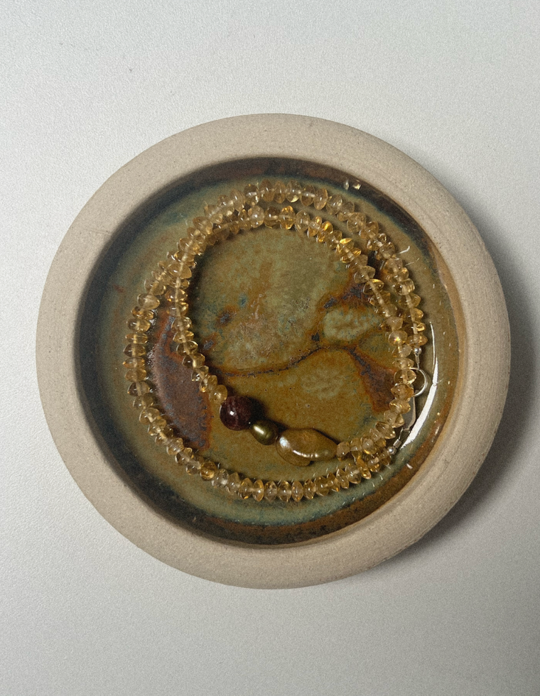 Renira – Citrine & Garnet Necklace