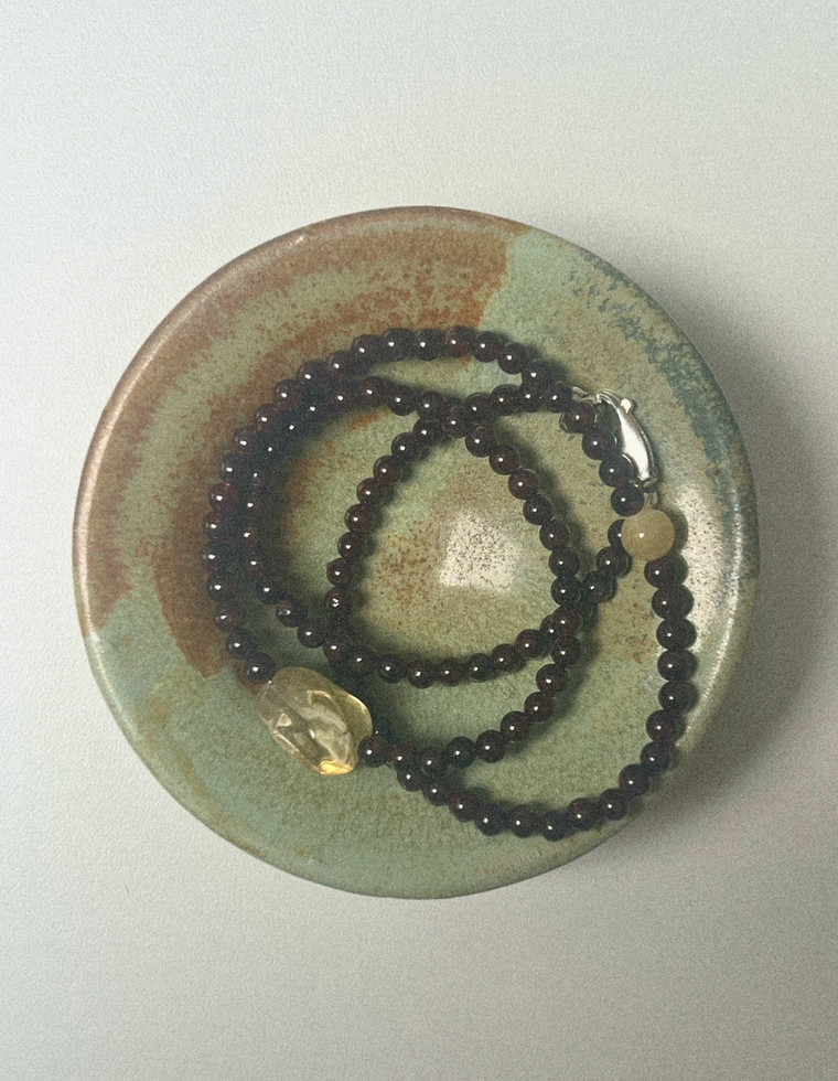 Morwena - Garnet & Citrine Necklace