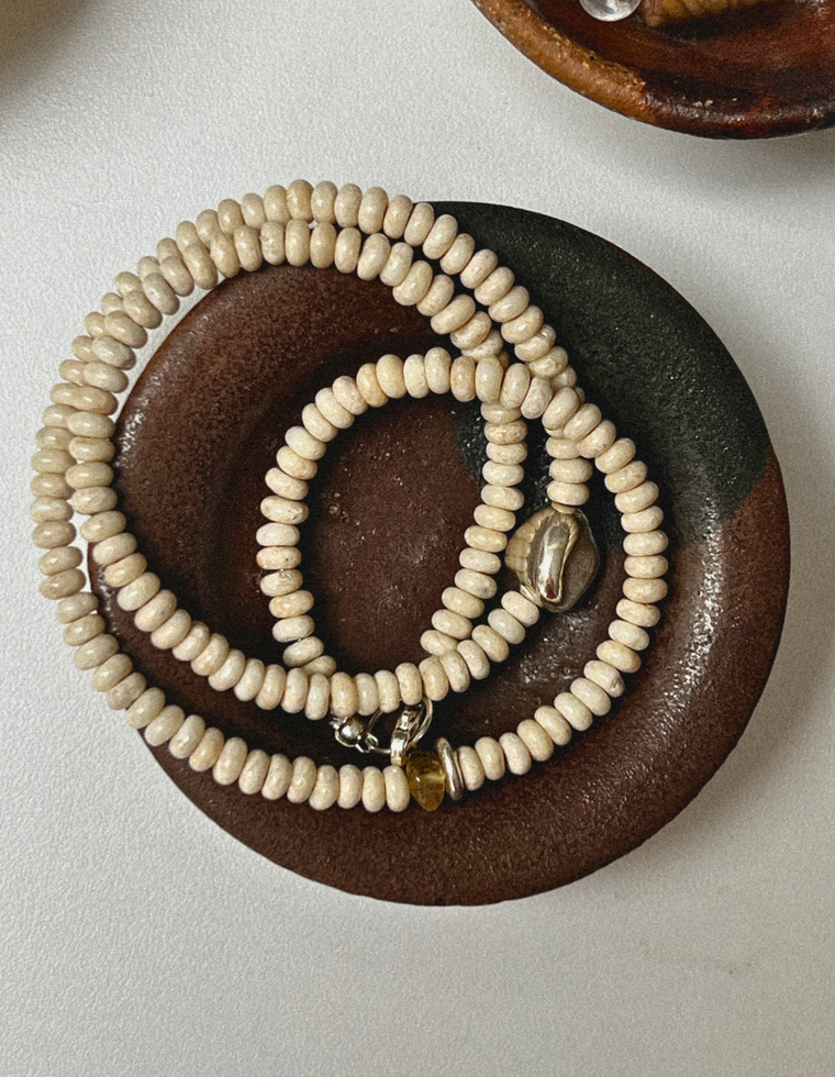 Nerra - Riverstone & Citrine Necklace