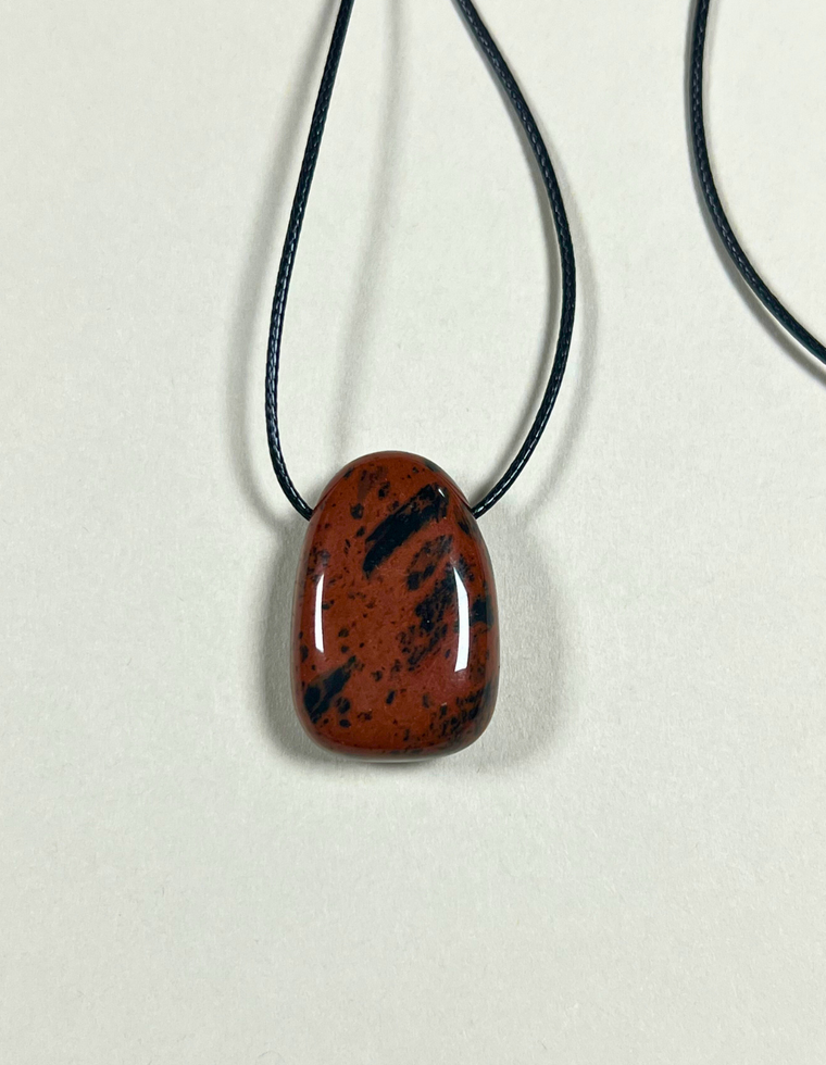 Calenthe II - Mahogany Obsidian Forma Pendant