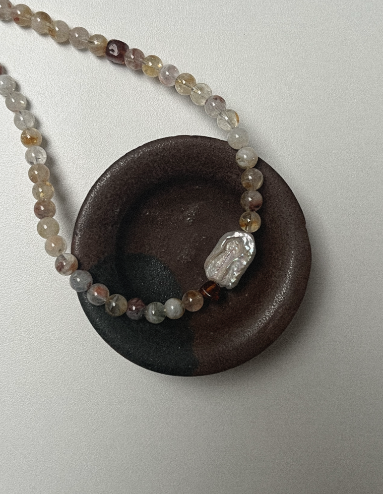 Isyra - Quartz & Pearl Necklace