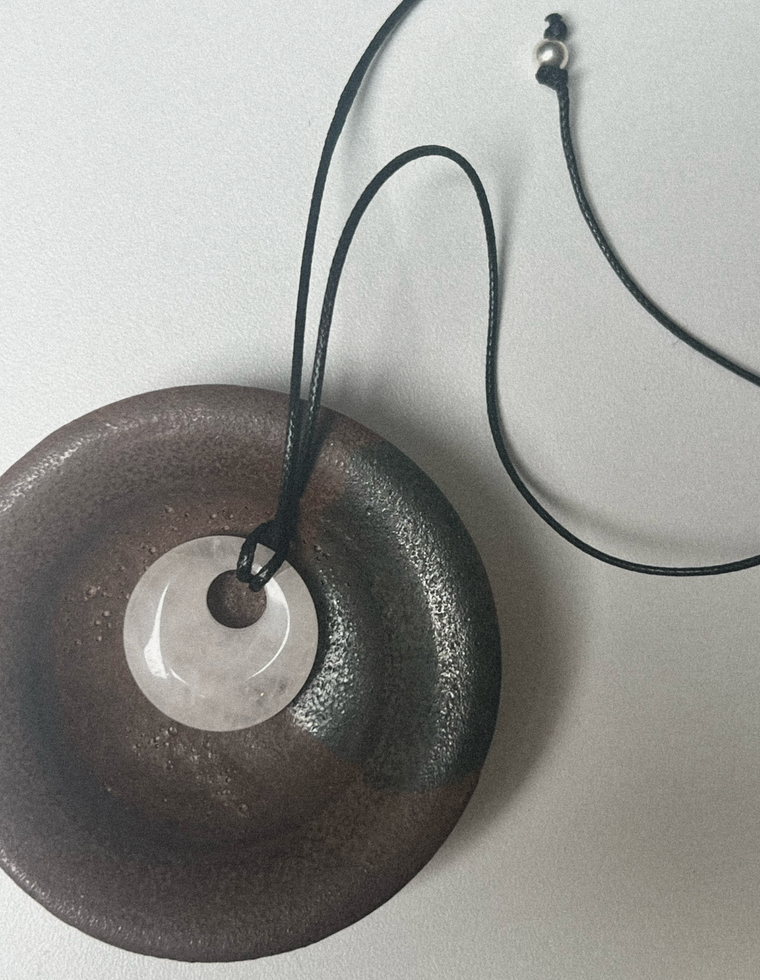 Rhosyn - Rose Quartz Circa Pendant