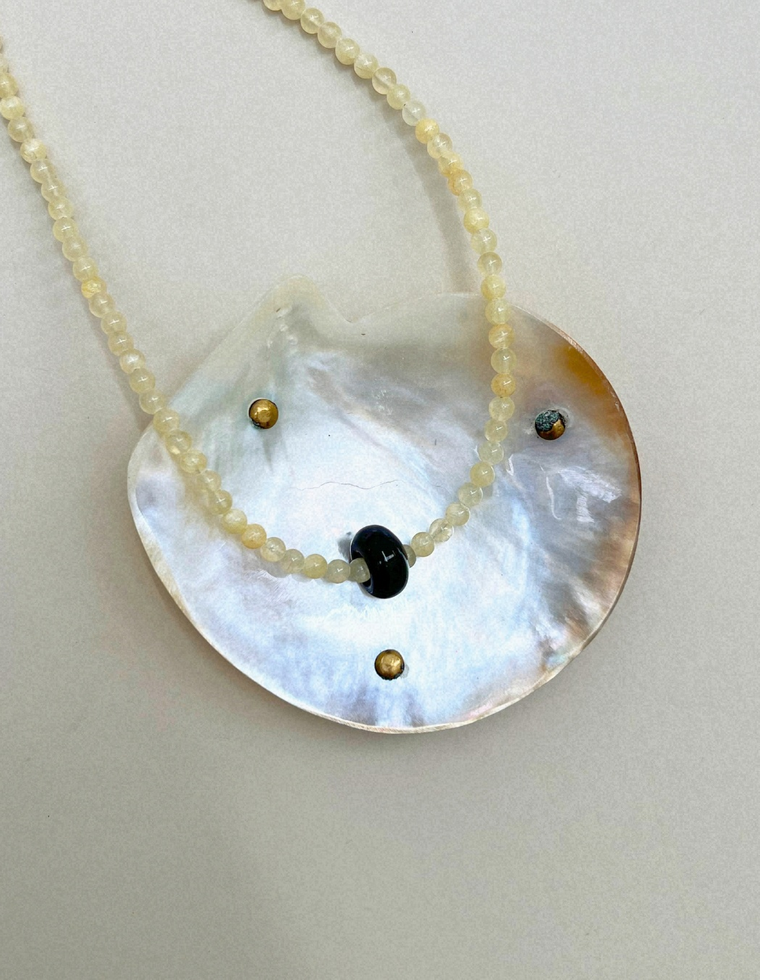 Keepsake 7: silk jade and onyx movement necklace, hand-strung by Palm of Feronia, photo 2