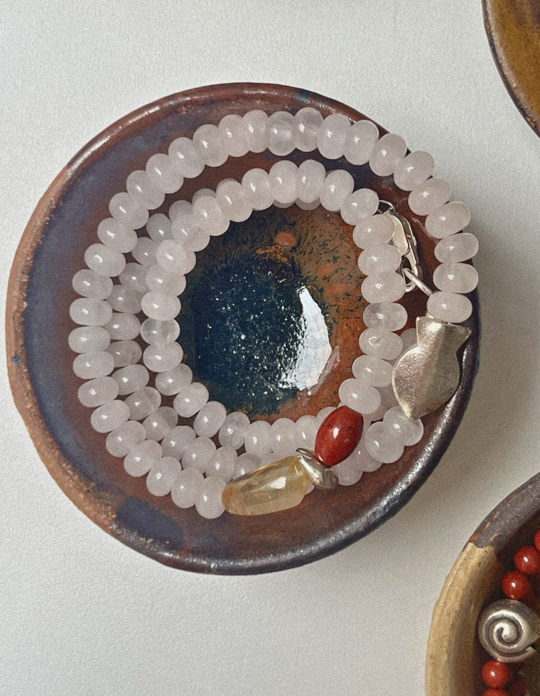 Oralith - Rose Quartz & Citrine Necklace