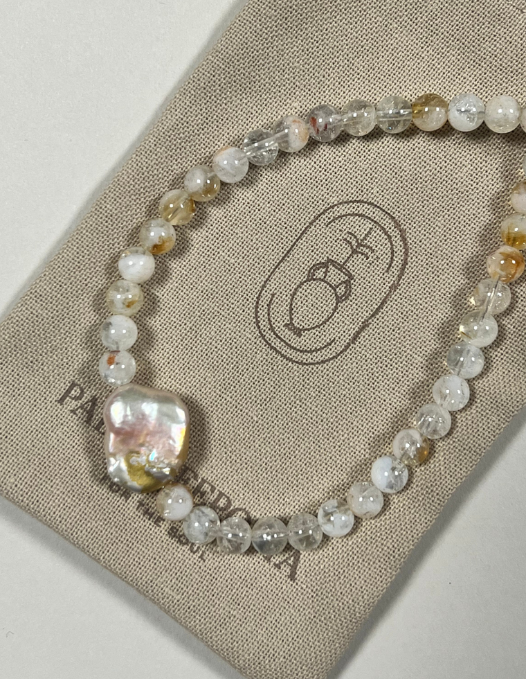 Elowyn - Quartz & Pearl Necklace