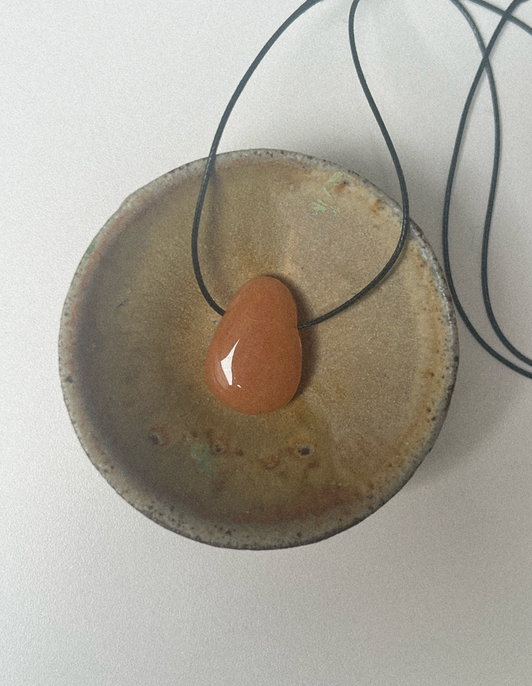 Amarae - Peach Aventurine Forma Pendant