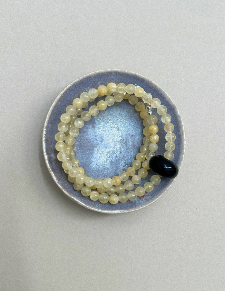 Keepsake 7 – Silk Jade & Onyx Movement Necklace