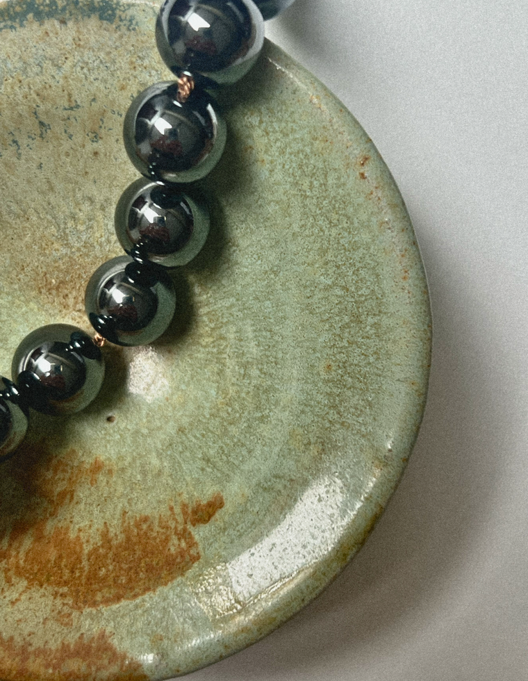 Lorythia - Hematite Heirloom Necklace