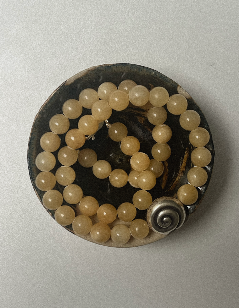 Dorelyn - Yellow Jade Necklace