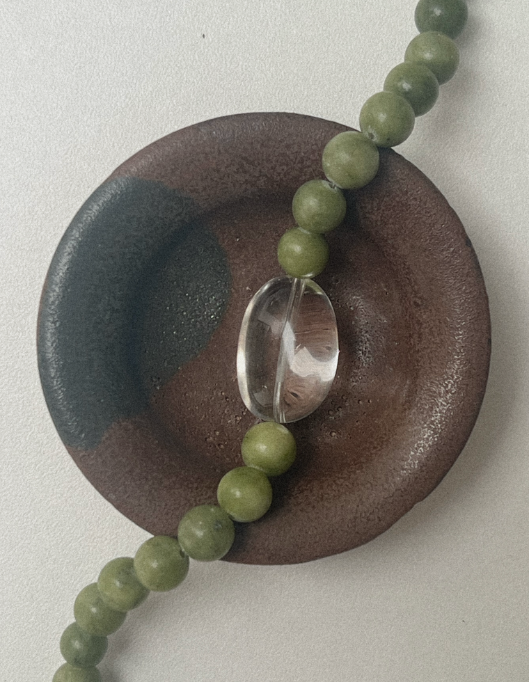 Lunven II - Jade & Quartz Necklace