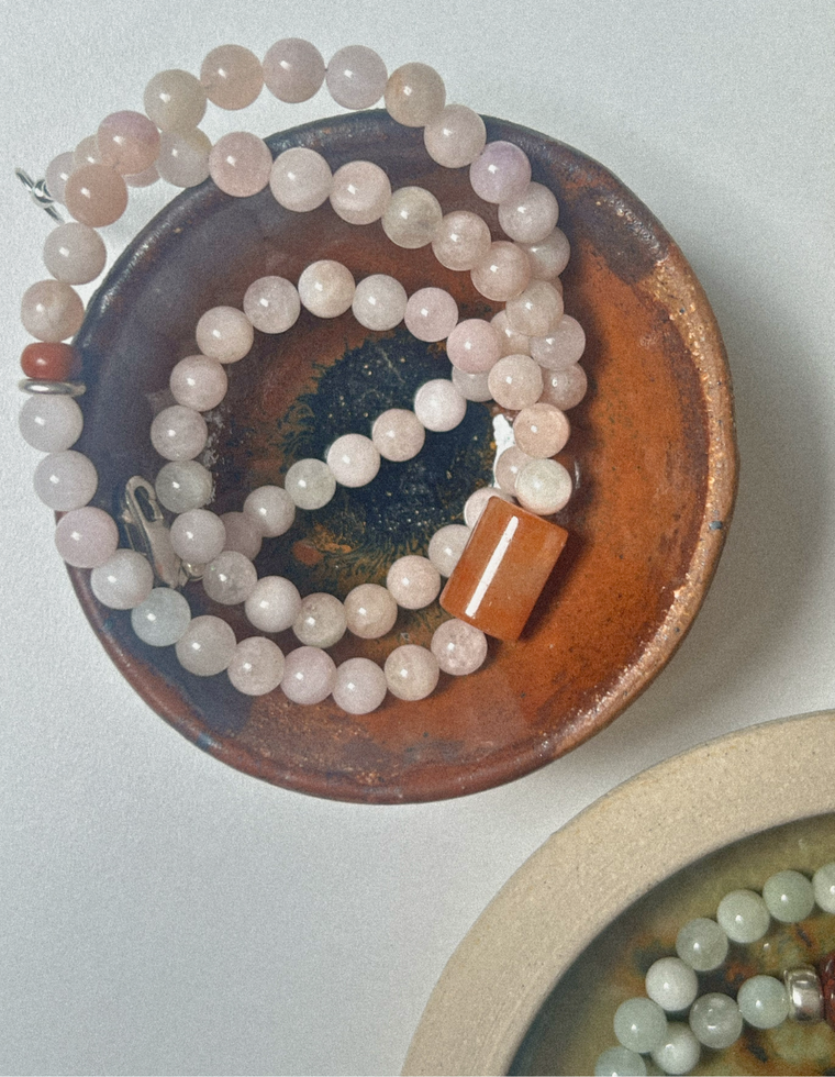 Sorienne - Morganite & Aventurine Necklace