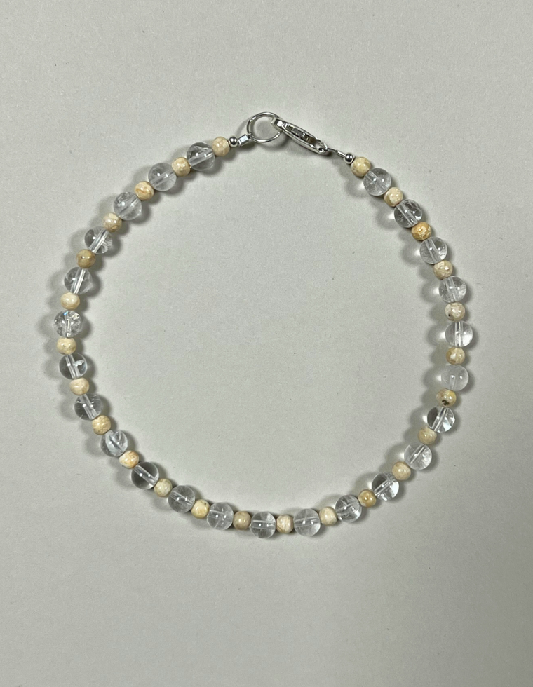 Corvalis II - Clear Quartz Anklet