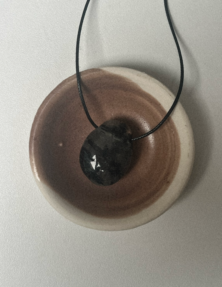 Mirethos - Tourmalated Quartz Forma Pendant