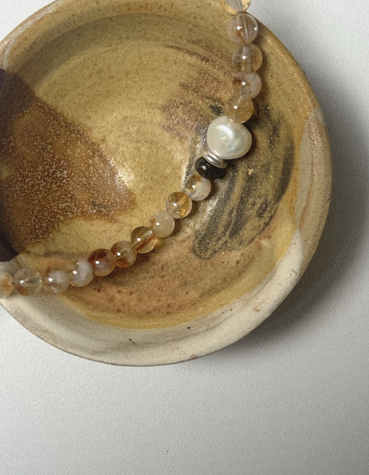 Selvyn - Quartz & Pearl Necklace