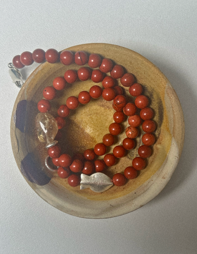 Maelin - Red Jasper & Citrine Necklace