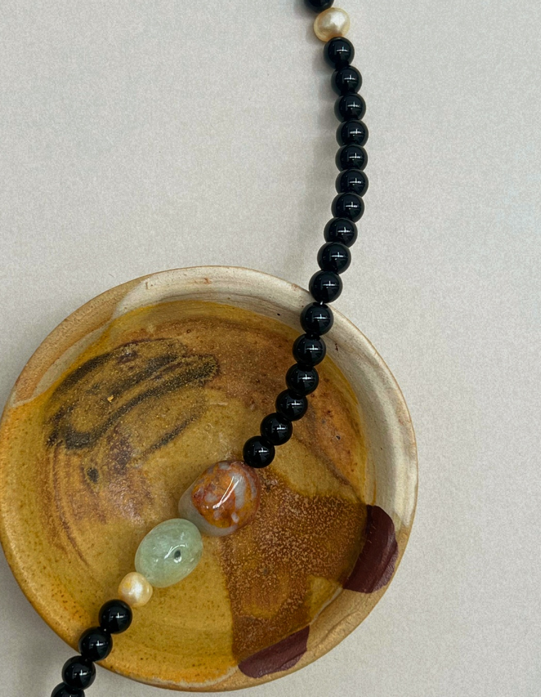 Collected 11: onyx and exotica jasper necklace, hand-strung by Palm of Feronia, photo 2