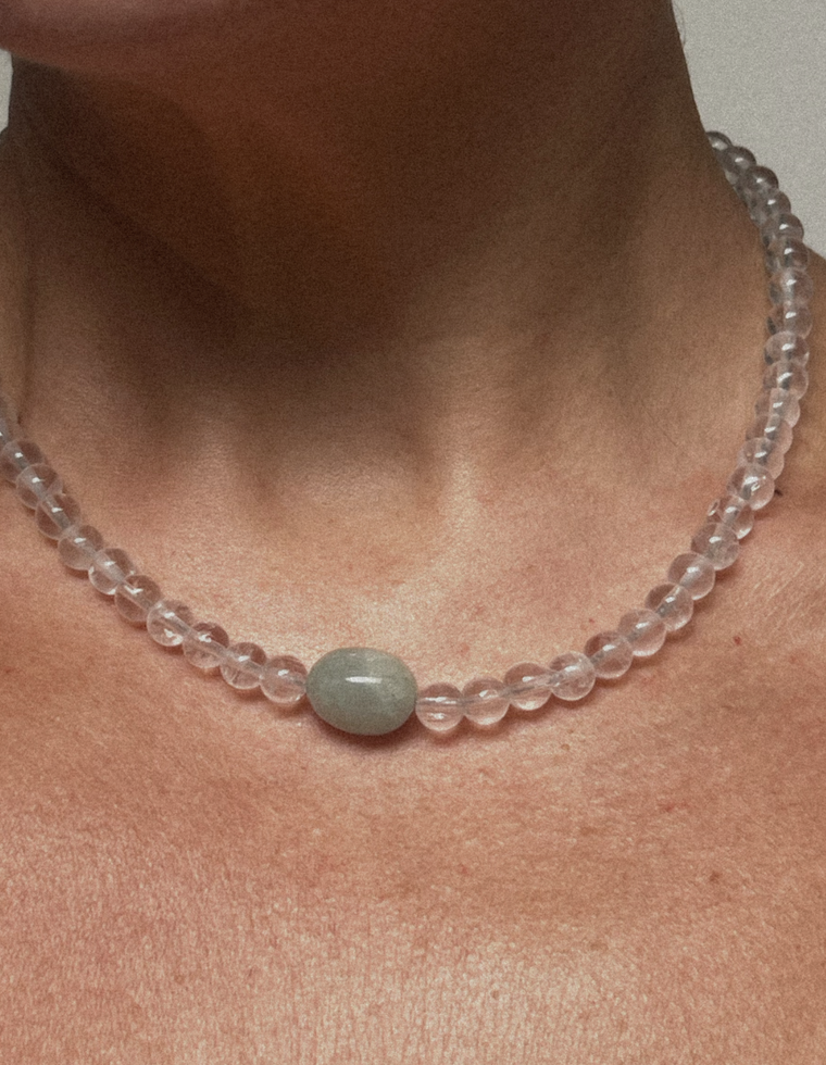 Lunel II - Clear Quartz & Beryl Necklace
