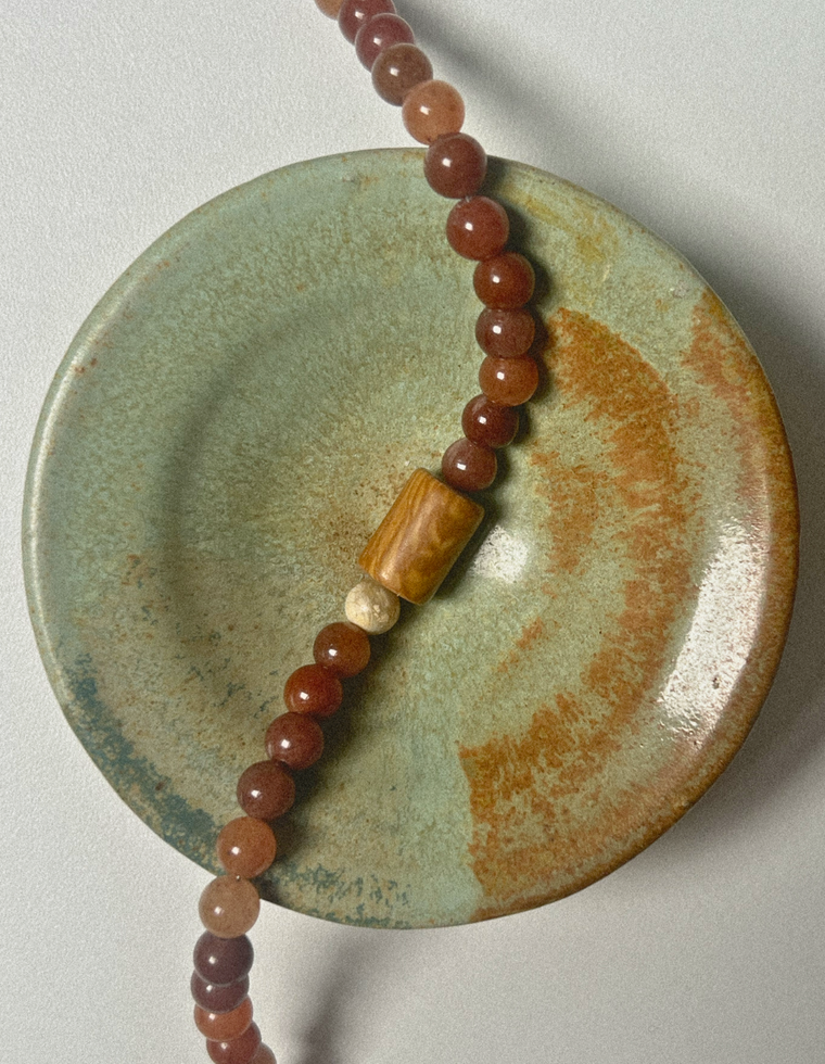 Aurethra - Aventurine & Picasso Jasper Necklace