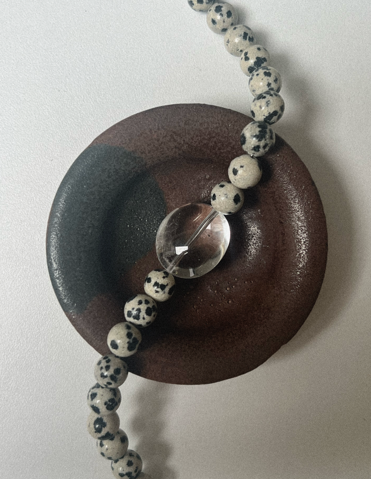 Orrenra - Dalmatian Jasper & Quartz Necklace