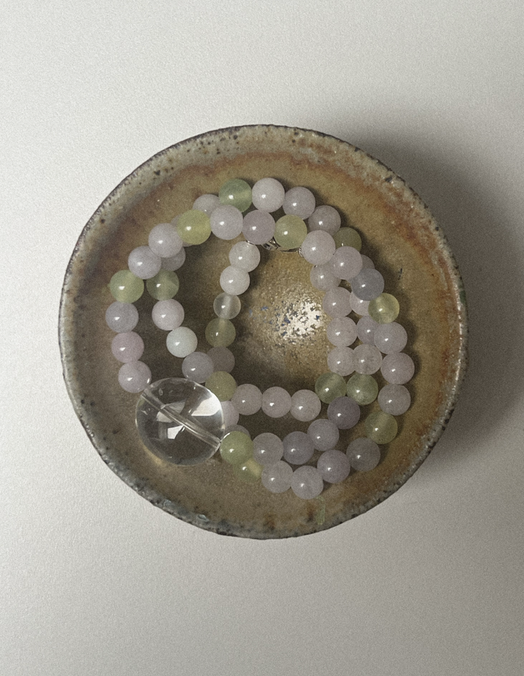 Cyrris - Beryl & Clear Quartz Necklace