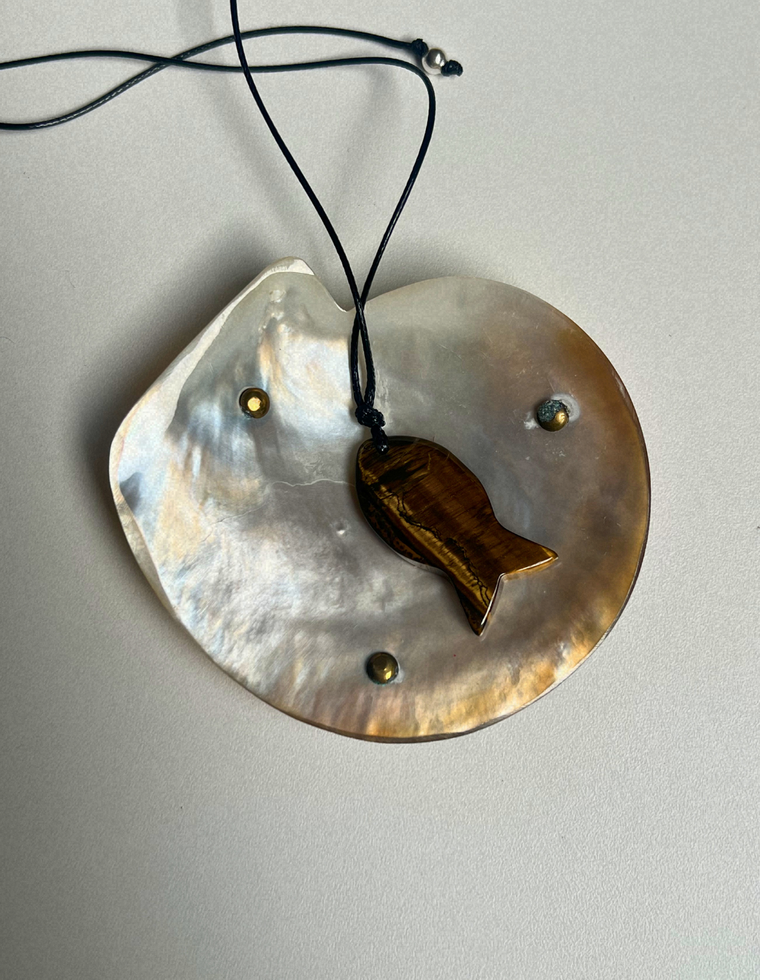 Big Fish Talisman - Tiger Eye