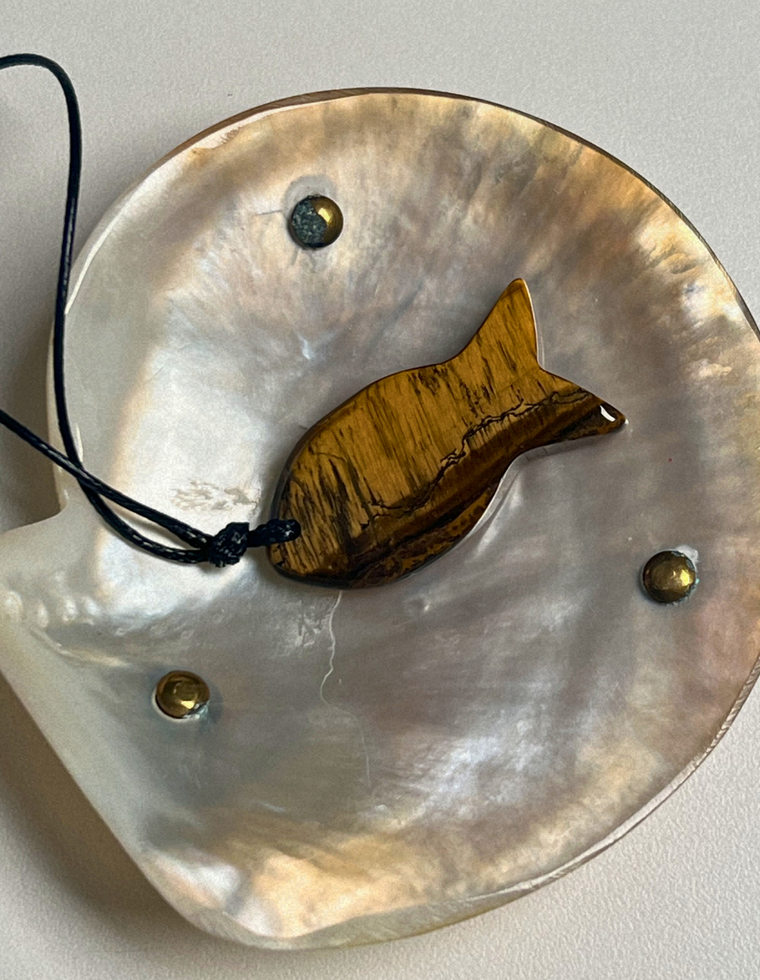 Big Fish Talisman - Tiger Eye