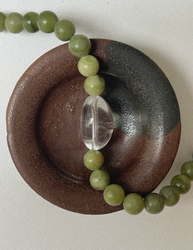 Lunven - Jade & Quartz Necklace