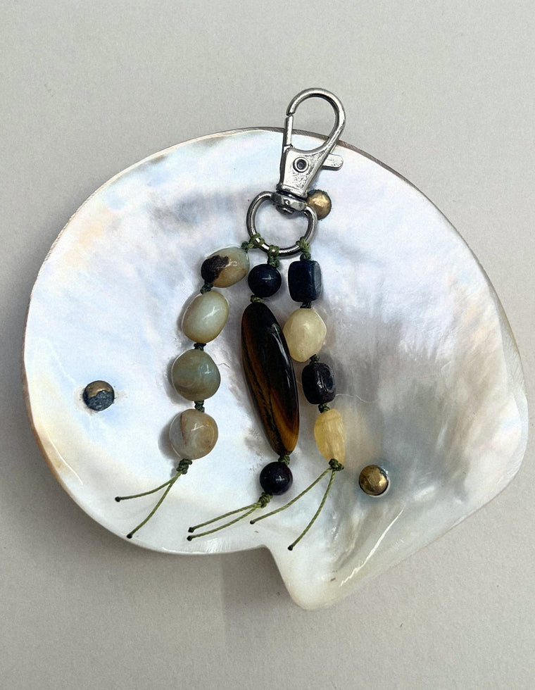 Stoned Charm - Jade & Tiger Eye