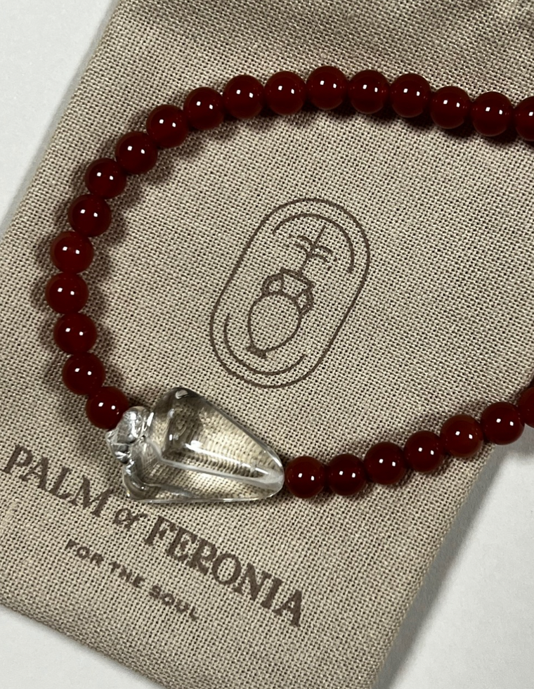 Vita - Carnelian & Clear Quartz Necklace