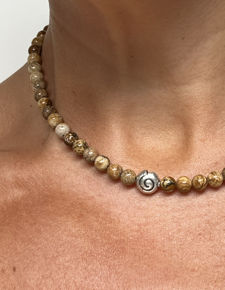Orvessa - Picture Jasper Necklace