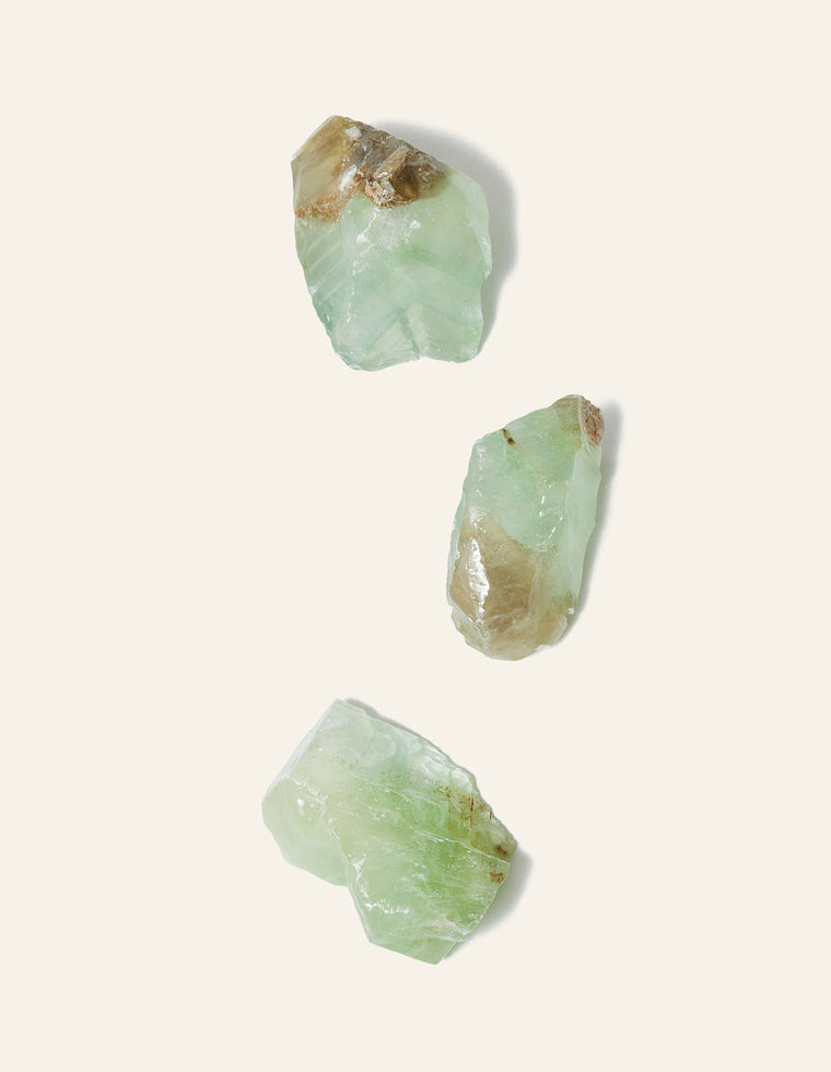 Raw Green Calcite