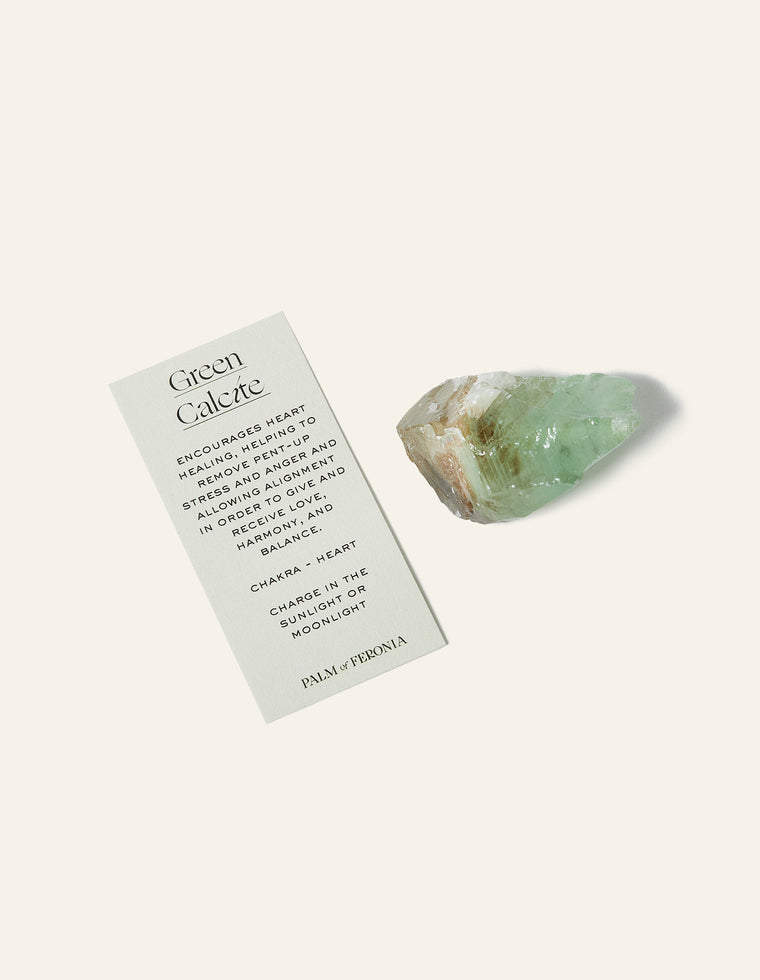 Raw Green Calcite