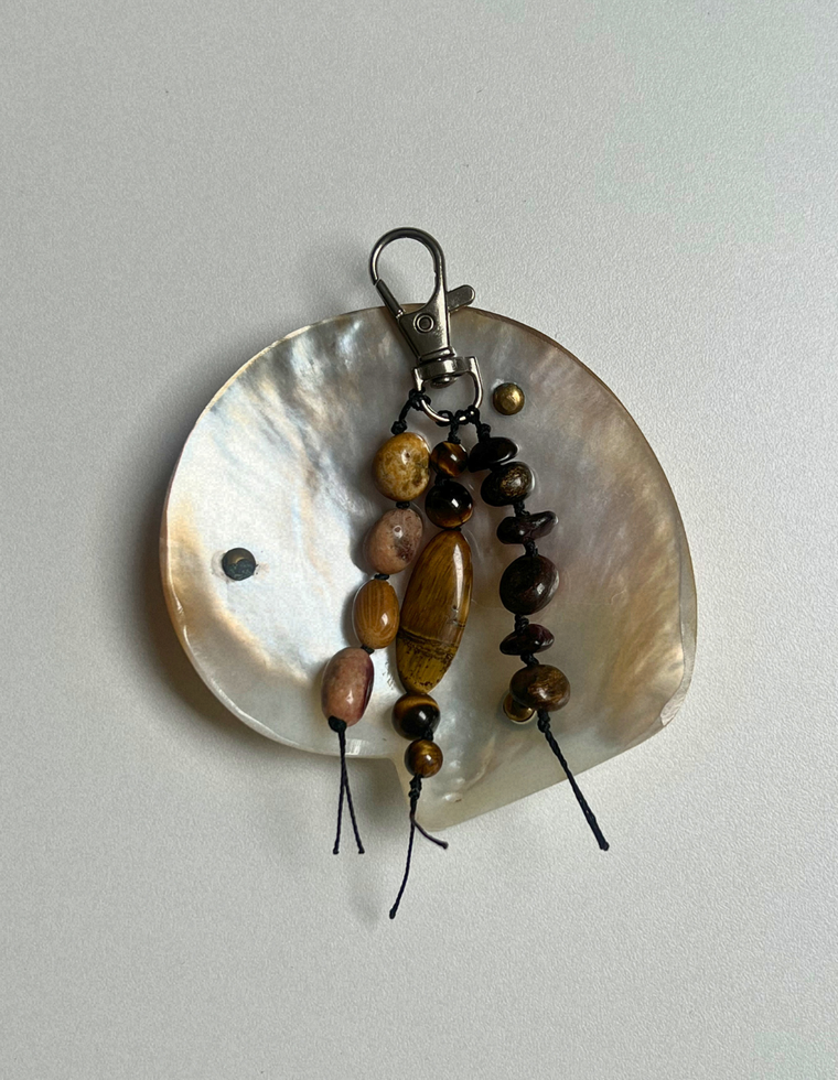 Stoned Charm - Tiger Eye & Bronzite